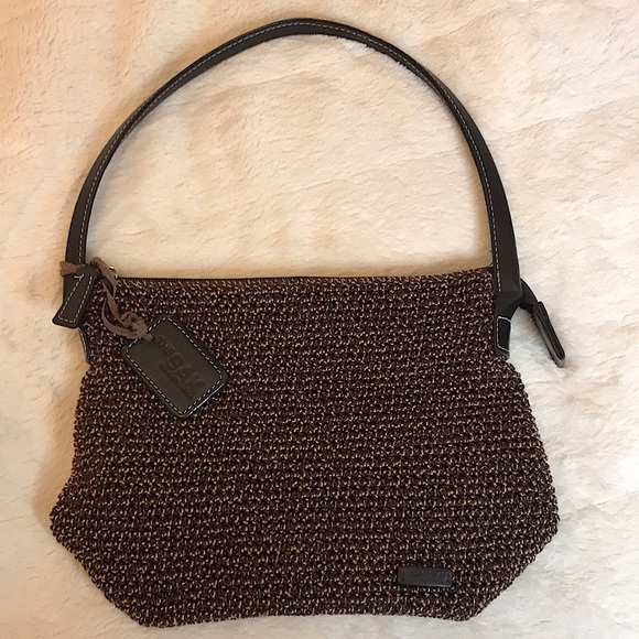 The Sak Bags The Sak Brown Woven Crochet Single Strap Shoulder Bag